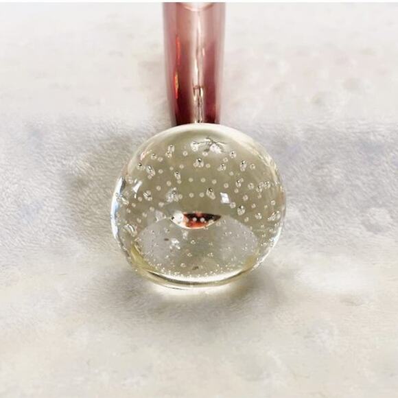 Vintage Holmgaard Danish Handblown Amethyst Bubble Base Small Bud Vase - Picture 5 of 7